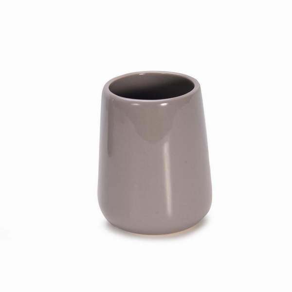 Стакан д/зубн. щеток  керамика Серый глянец CE2117FA-TB